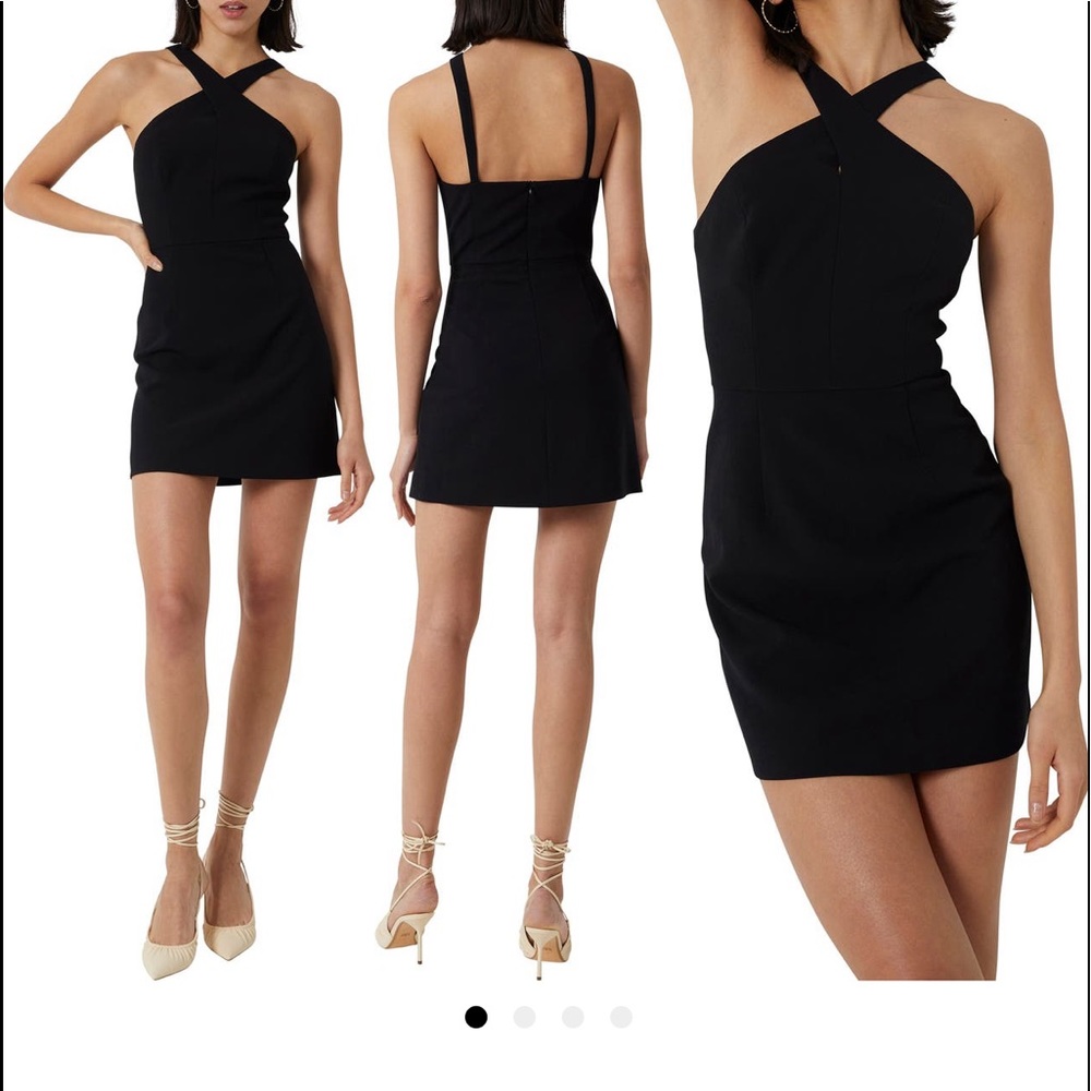 French Connection
Whisper Crossover Halter Neck Minidress
